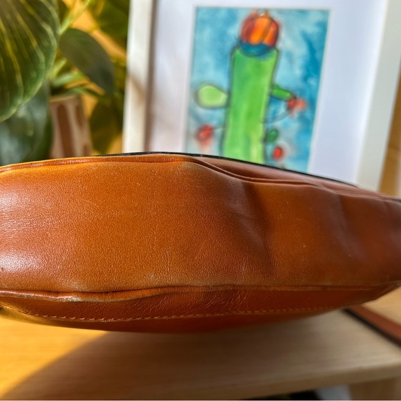 Anne Klein Vintage Leather Crescent Clutch - Picture 6 of 6